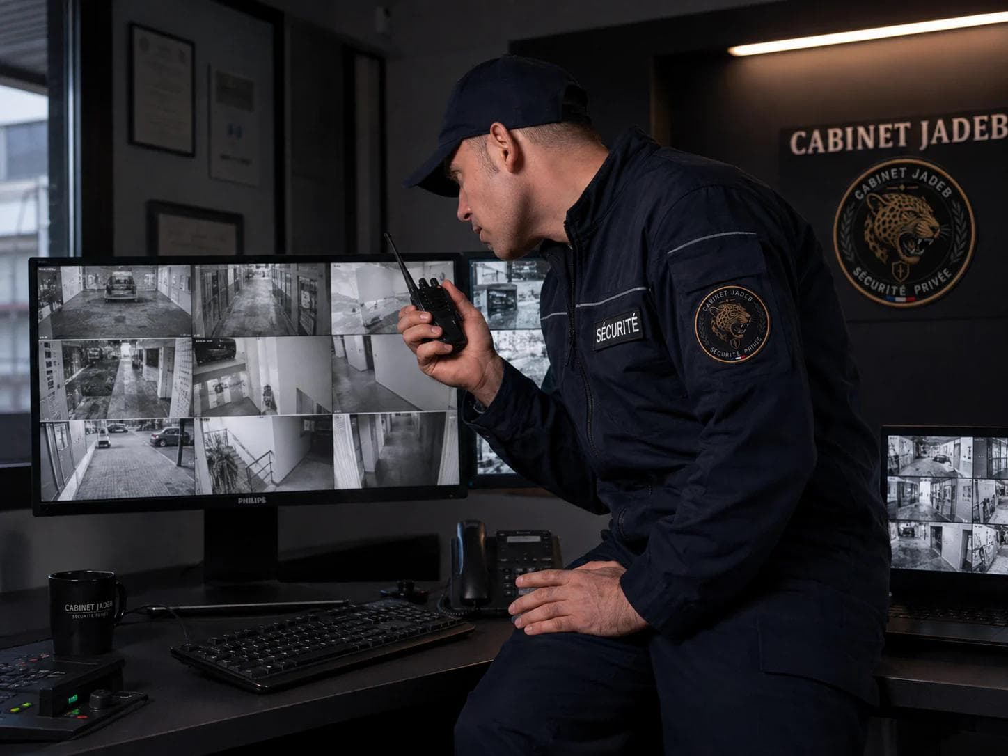 Vidéosurveillance et supervision des alertes par le Cabinet Jadeb